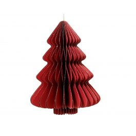 RED PAPER TREE WITH GOLD GLITTER 20