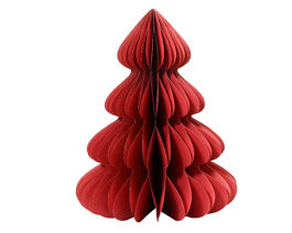 RED PAPER TREE H90 CM DIAM 72 CM
