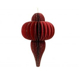 RED PAPER CONE H40 CM DIAM 24 CM