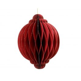 RED PAPER ONION WITH GOLD GLITTER 2