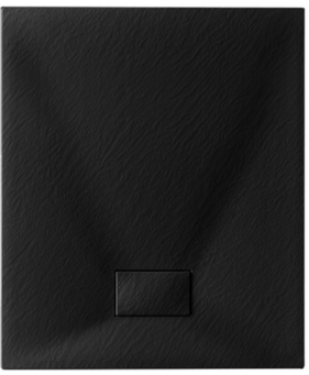 Bricocenter PIATTO DOCCIA POLIESTERE STONE ESSENCE 70X90 X H2,6 CM NERO