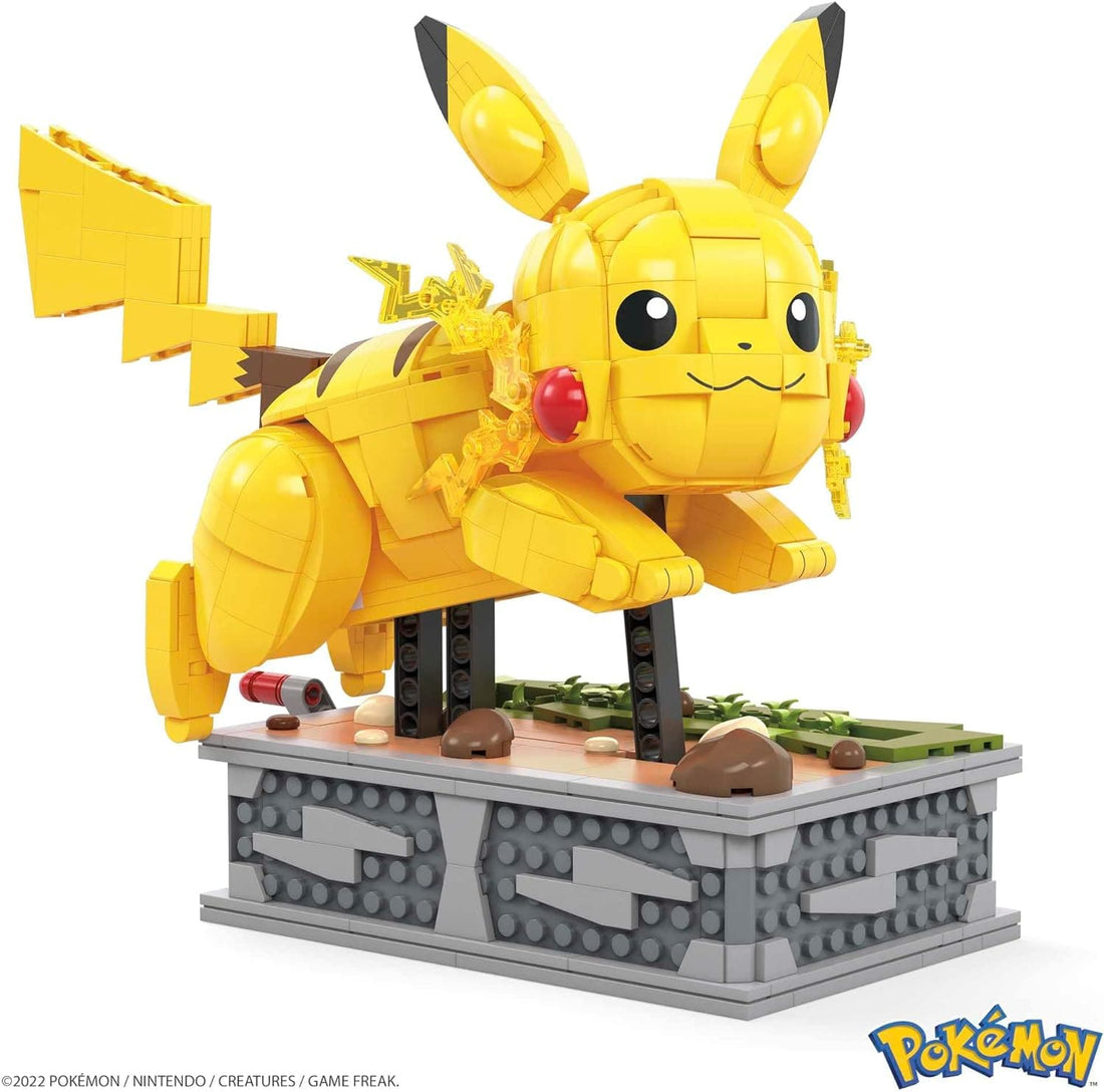 Mattel MEGA Pokémon Collectible Motion Pikachu With 1092 Pieces And Running Movement - best price from Maltashopper.com HGC23