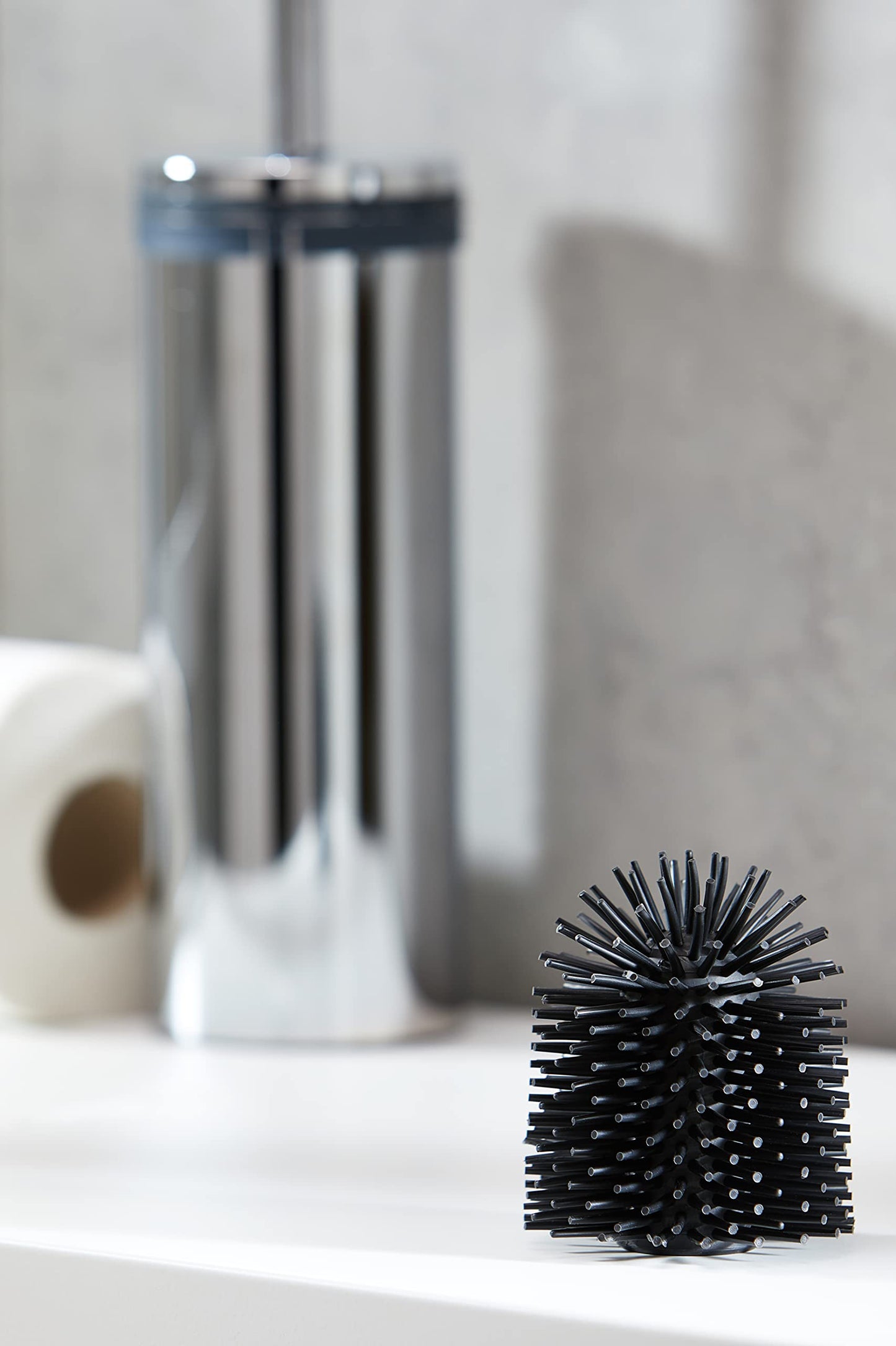 BLACK SILICONE TOILET BRUSH TUFT 75MM.75