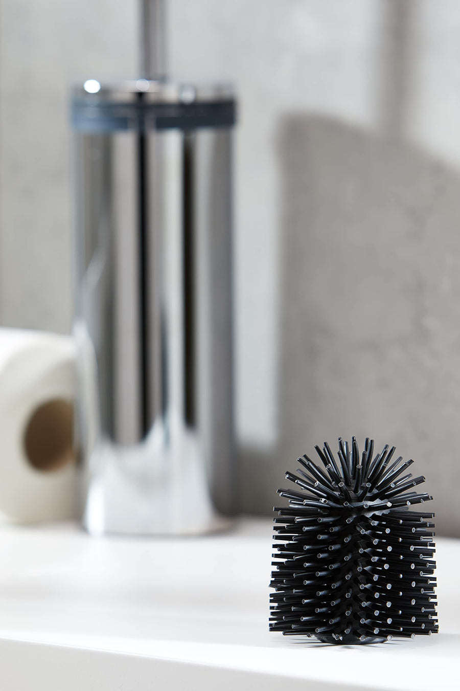 BLACK SILICONE TOILET BRUSH TUFT 75MM.75