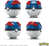 MEGA Pokémon Buildable Jumbo Great Ball with 299 Pieces and Lights - best price from Maltashopper.com HMW04