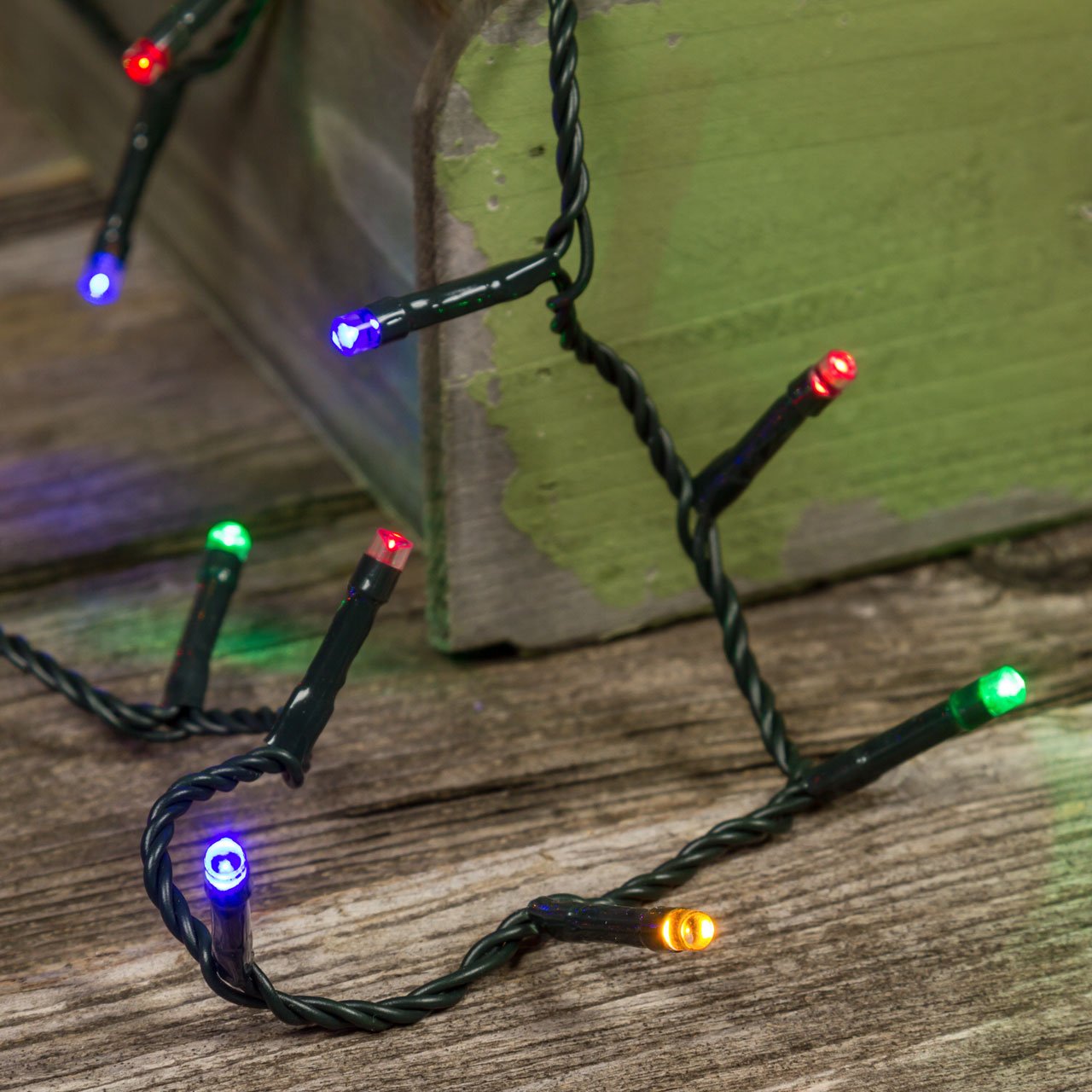 LIGHT CHAIN 300 LED MULTICOLOR BATTERY 12.0mt