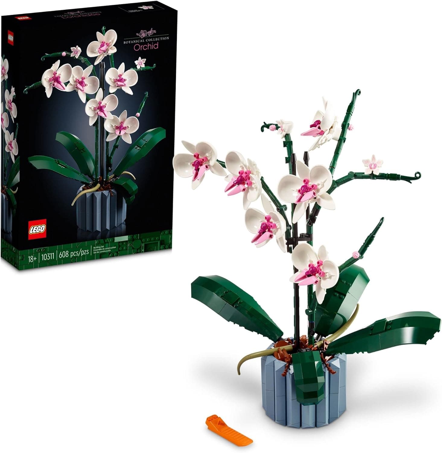 LEGO Icons Orchid Artificial Plant Building Set, Botanical Collection - best price from Maltashopper.com 10311