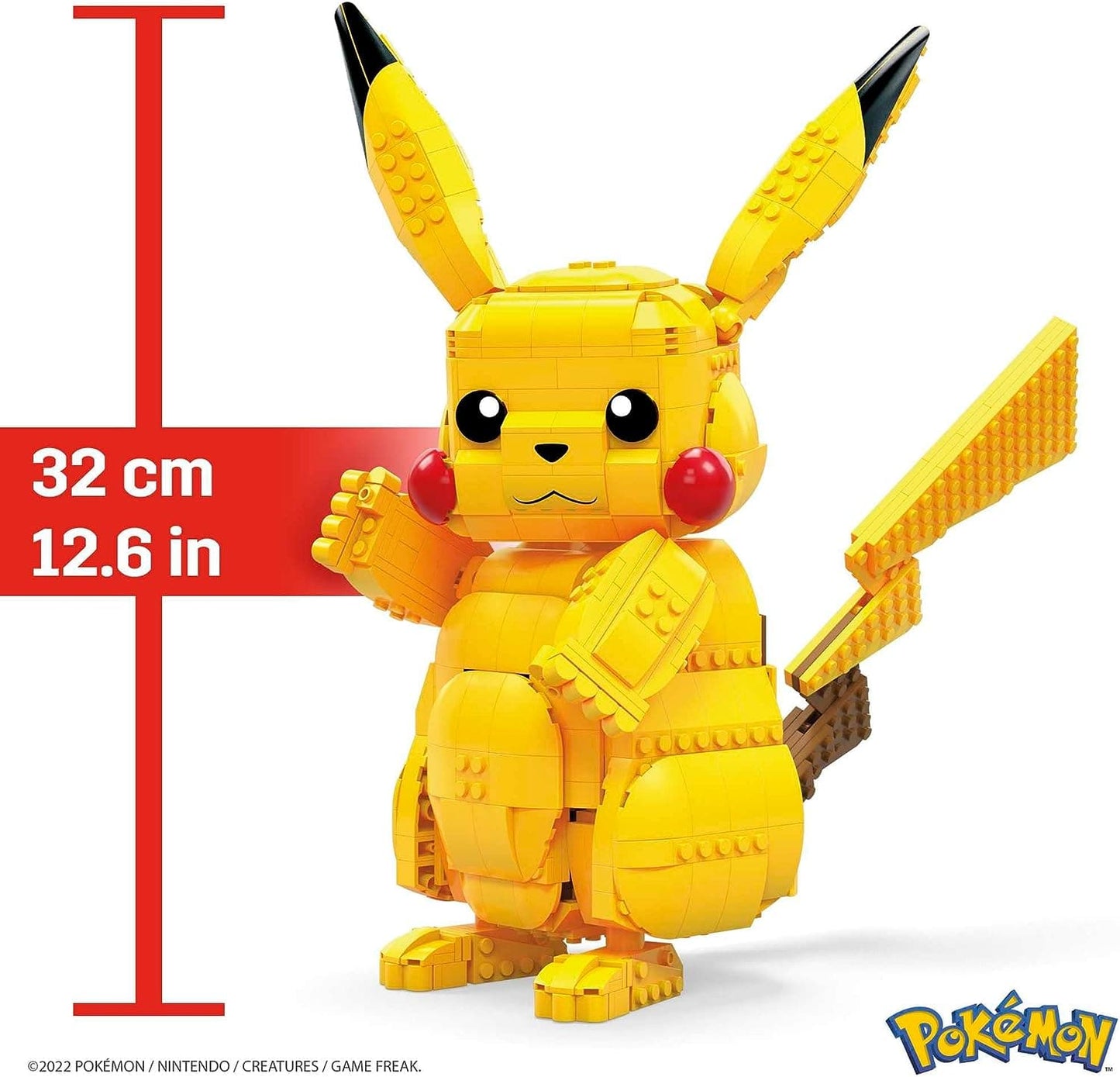 MEGA Pokémon Jumbo Pikachu Collectible Character Model with 825 Pieces - best price from Maltashopper.com FVK81