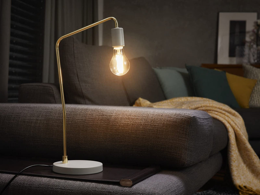 LED BULB E27=60W DROP TRANSPARENT