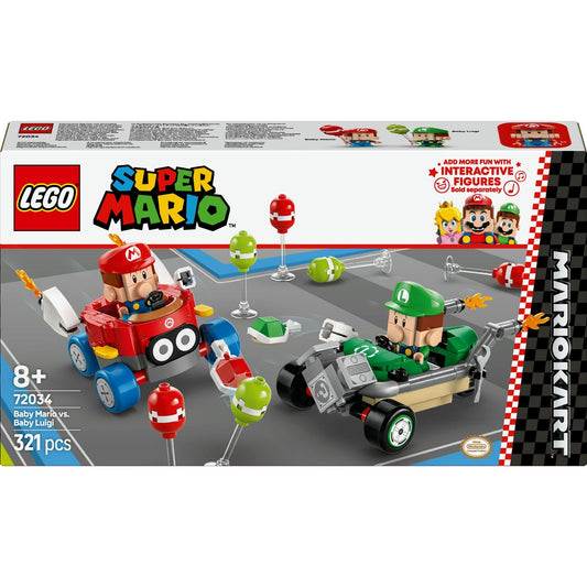 Toys Super Mario - Mario Kart: Baby Mario vs Baby Luigi