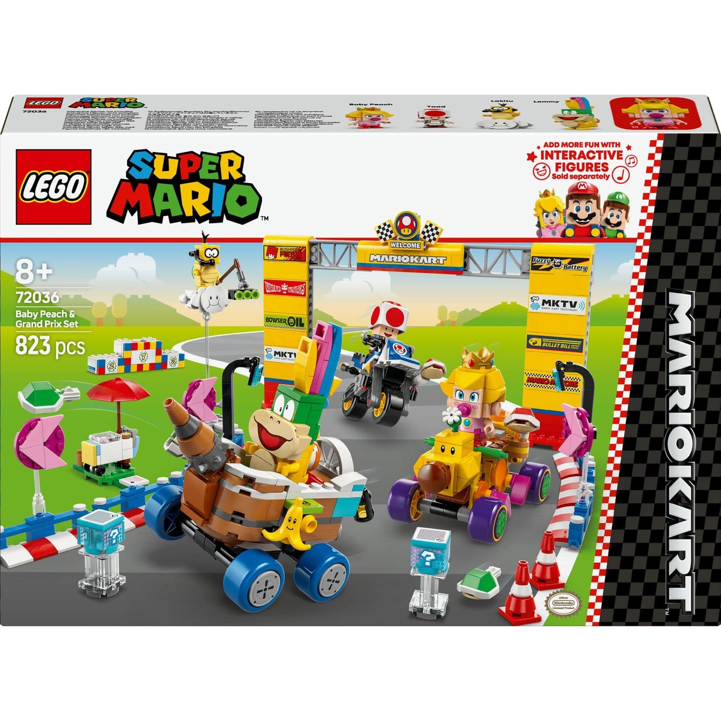 Toys Super Mario - Mario Kart: Baby Peach & Grand Prix Pack