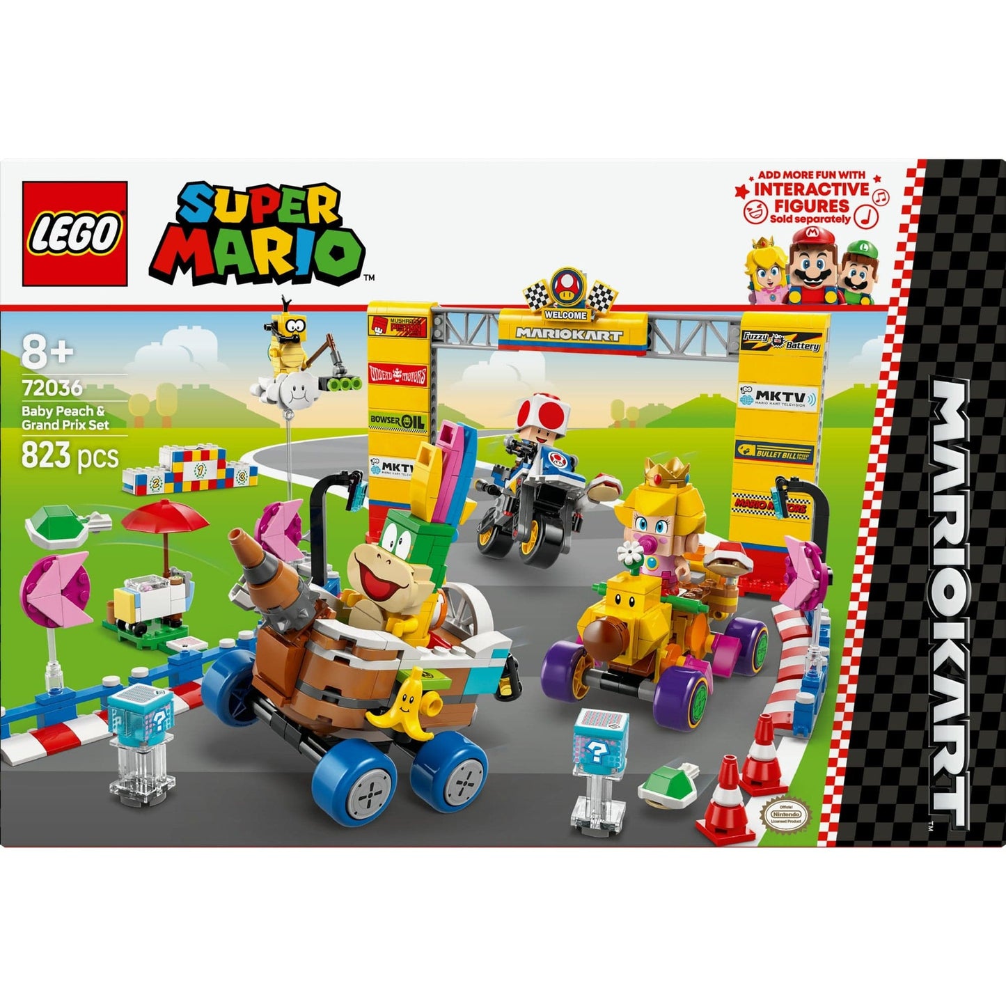 Toys Super Mario - Mario Kart: Baby Peach & Grand Prix Pack