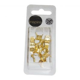 6 BRASS-PLATED PLIERS 9 MM