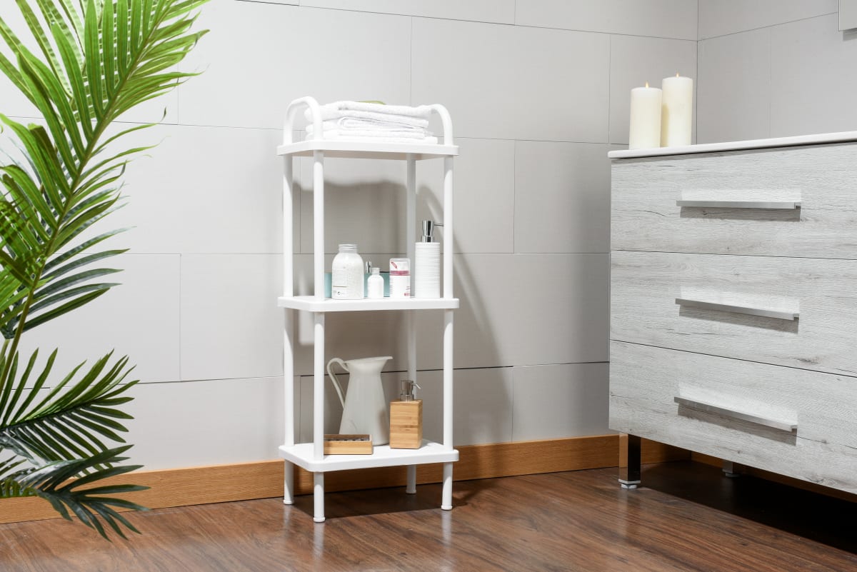 3-shelf bookcase: l38 p26 h95 cm