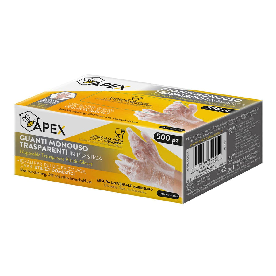Bricocenter 500 DISPOSABLE PLASTIC GLOVES