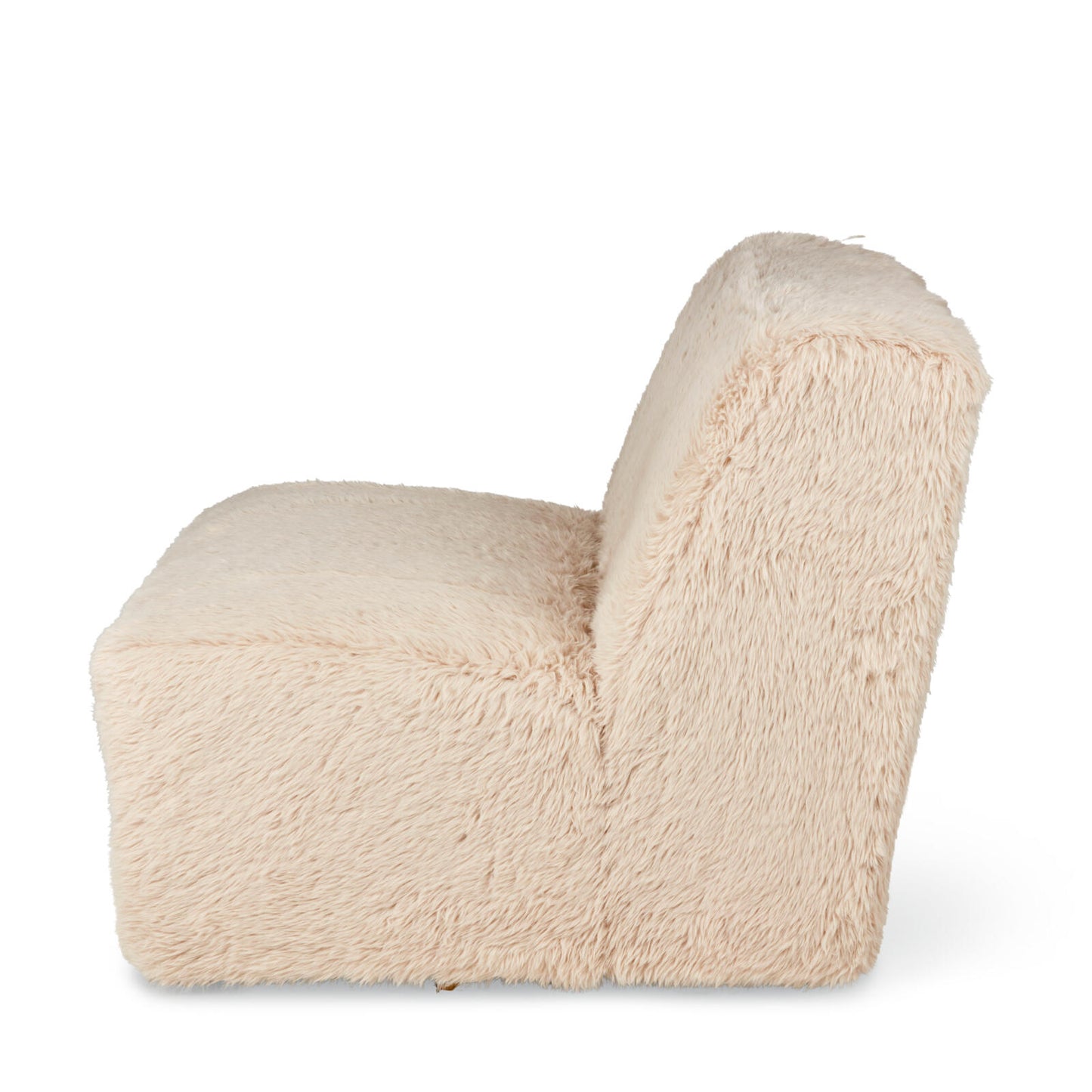 CHARLIE Beige armchair, H 72 x W 77 x D 87 cm