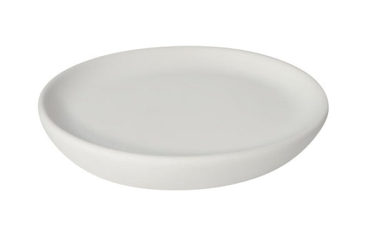 WHITE CERAMIC SOAP DISH CHLOE