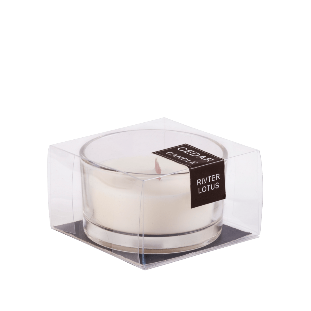 Casa CEDAR SCENT.CANDLE/GLASS 5 WHI