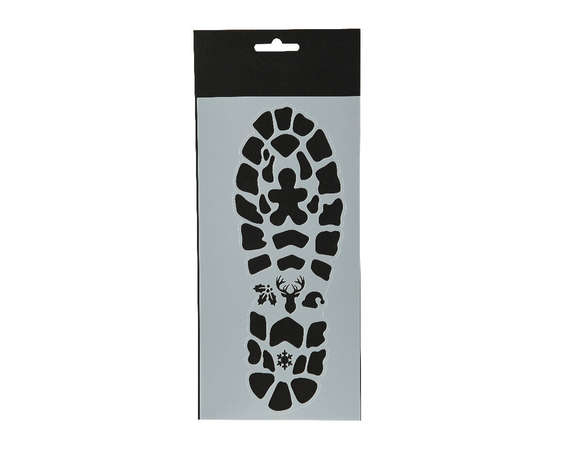 Stencils piede di babbo natale
