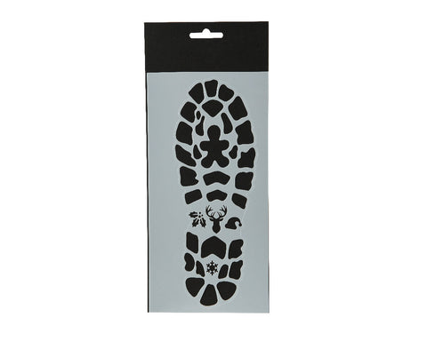 Stencils piede di babbo natale