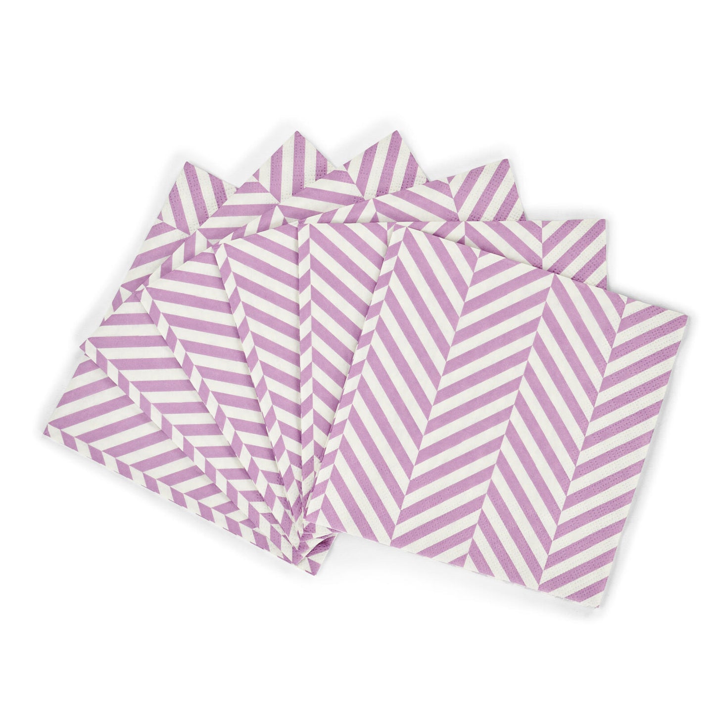 CHEVRON 20 NAPKINS 25X25 LILAC