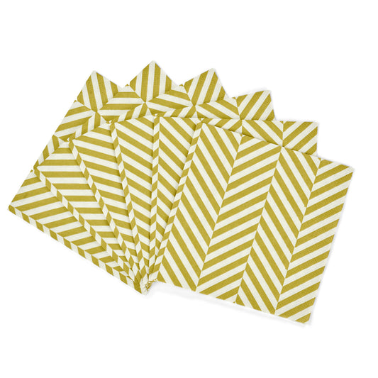 CHEVRON 20 NAPKINS 33X33 GREN