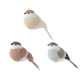 BIRD WITH CLIP L 17 CM 3 COLORS ACE