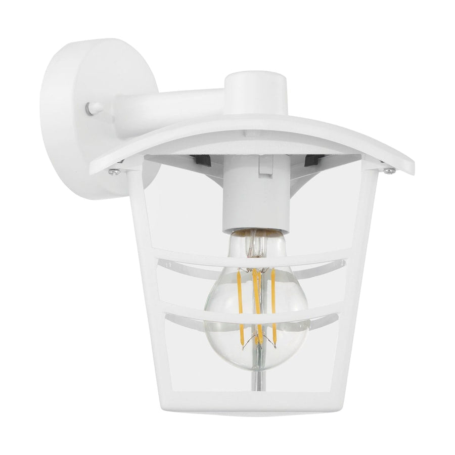 Bricocenter PALAMA ALUMINIUM WALL LIGHT WHITE 22X21.5 CM E27=60W IP44