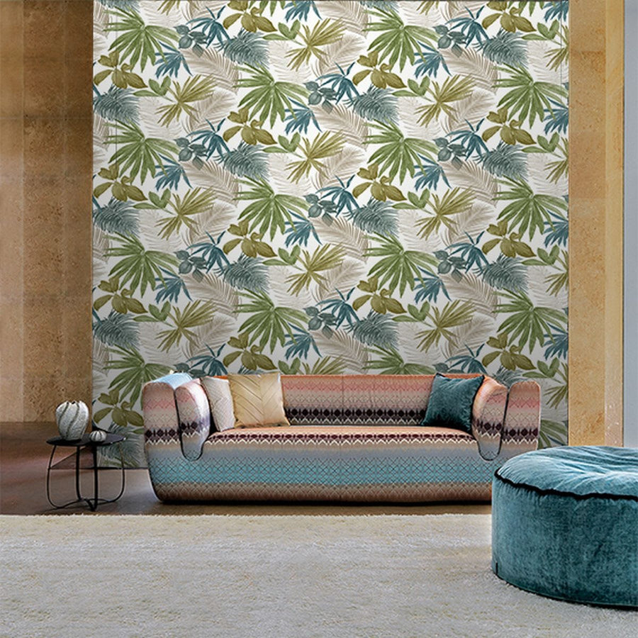 Bricocenter PALM TREE COLOURED WALLPAPER 53CMX10.5M