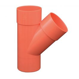 PVC 45 DEGREE DIA MM. 50 ORANGE