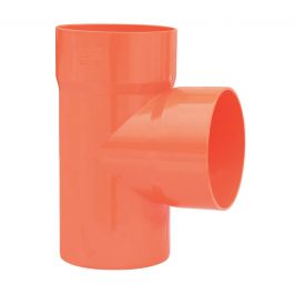 PVC EXTENSION 87 DEGREES DIA MM. 50 ORANGE