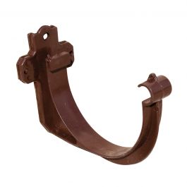 PVC STORK BRACKET BROWN MM 125 DIA FOR GUTTERING