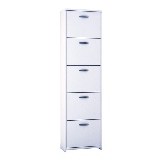 SCARPIERA 5 RIBALTE DOPPIA PROFONDITA h182X50X25 20 PAIA BCO