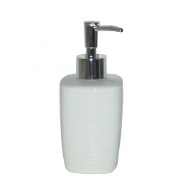 CERAMIC LIQUID SOAP DISPENSER WHITE - KELLY