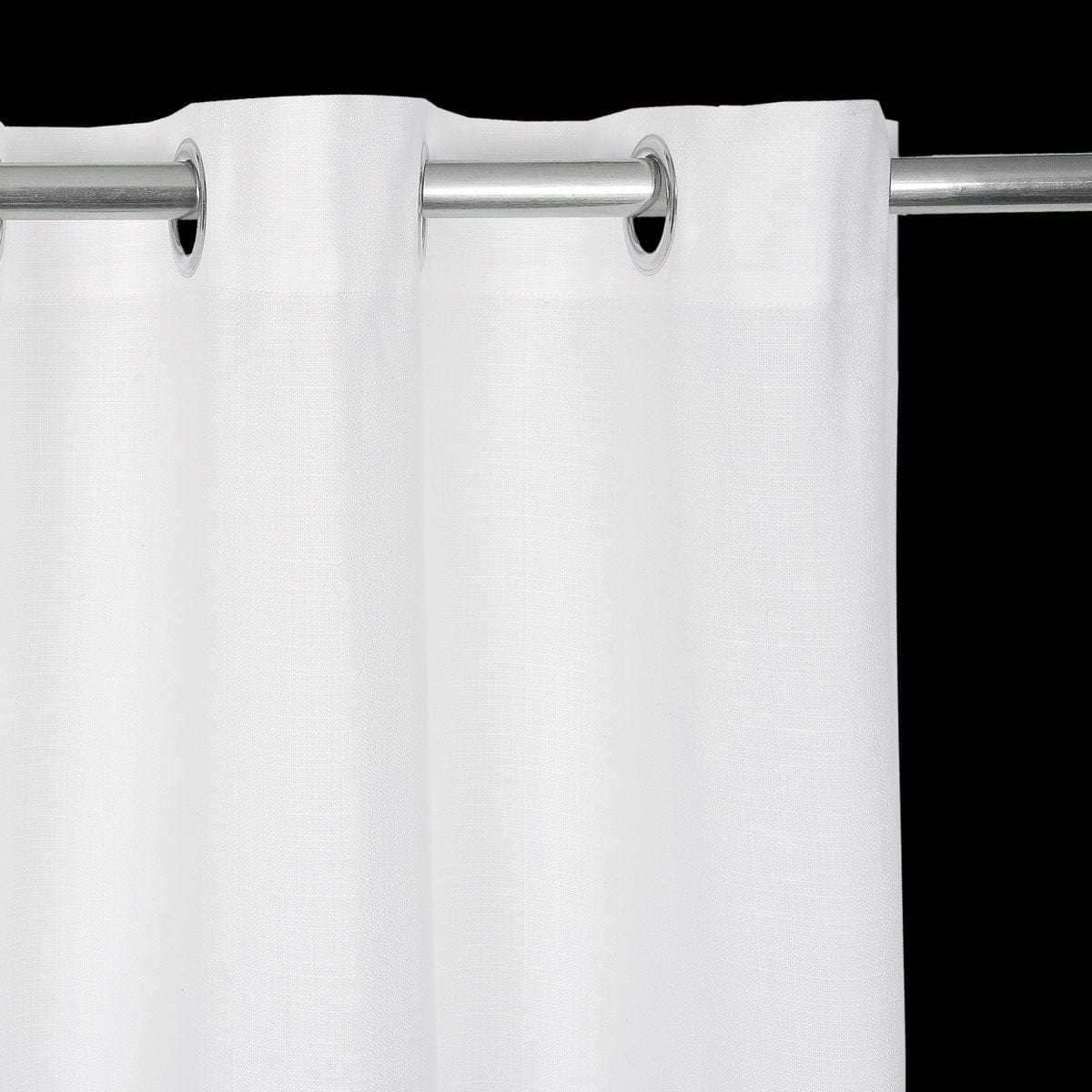 Bricocenter LEYA WHITE OPAQUE CURTAIN 140X280 CM ORGANIC COTTON WITH EYELETS