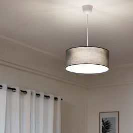 SITIA CHANDELIER FABRIC GREY D48 3XE27=60W