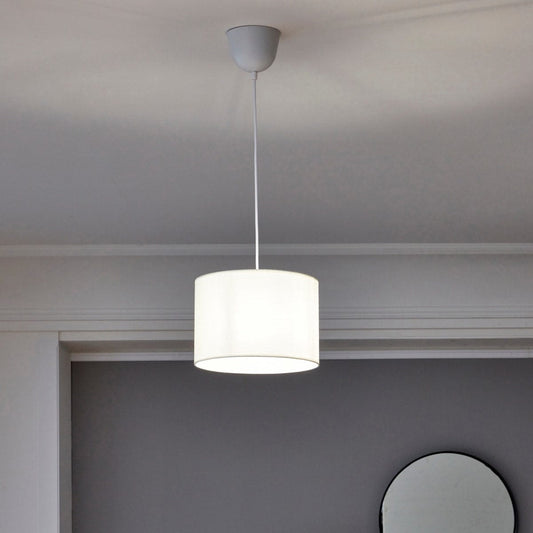 Bricocenter LAMPADARIO SITIA TESSUTO BIANCO D29 E27=60W