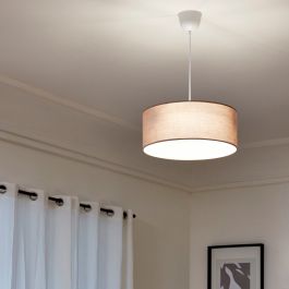 SITIA CHANDELIER FABRIC DOVE GREY D48 3XE27=60W