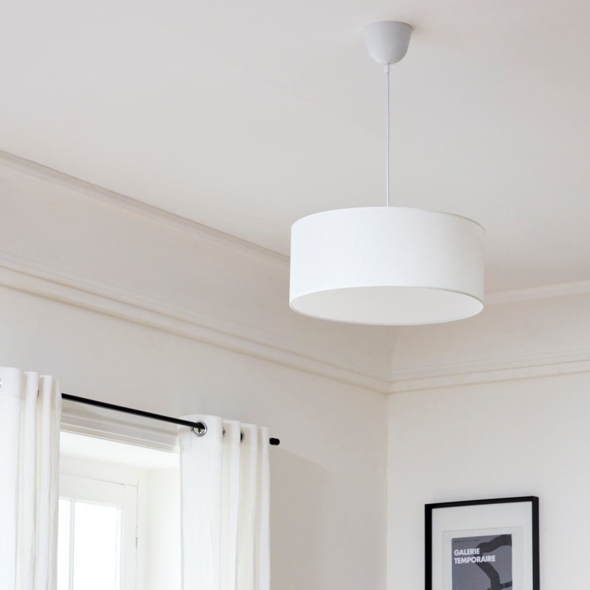 Bricocenter LAMPADARIO SITIA TESSUTO BIANCO D48 3XE27=60W
