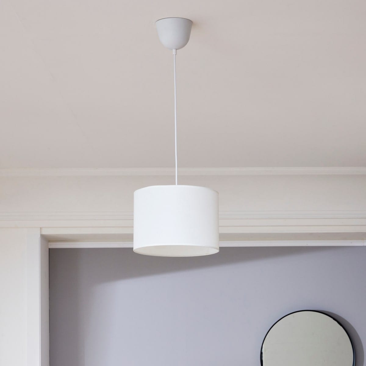 Bricocenter LAMPADARIO SITIA TESSUTO BIANCO D29 E27=60W