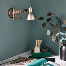 NAHA ALUMINIUM NICKEL40x10CM E14=40W FLOOR LIGHTING WITH EXTENSIBLE ARM