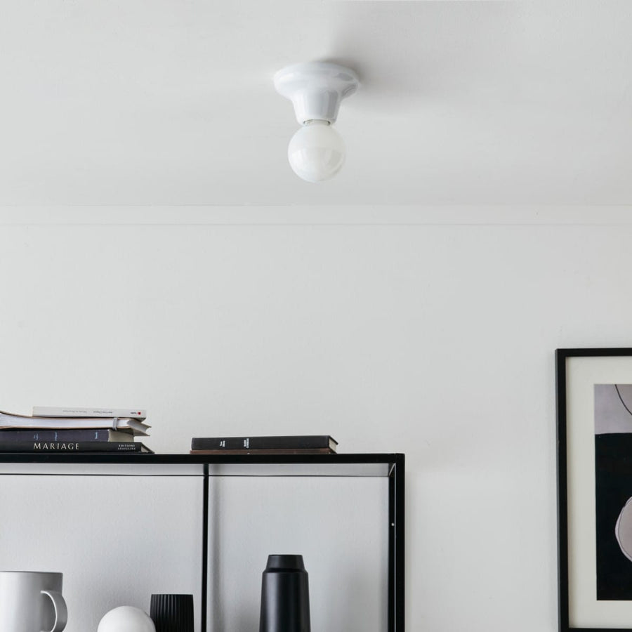 Bricocenter GOTEO CEILING LIGHT PLASTIC WHITE D12 E27=40W