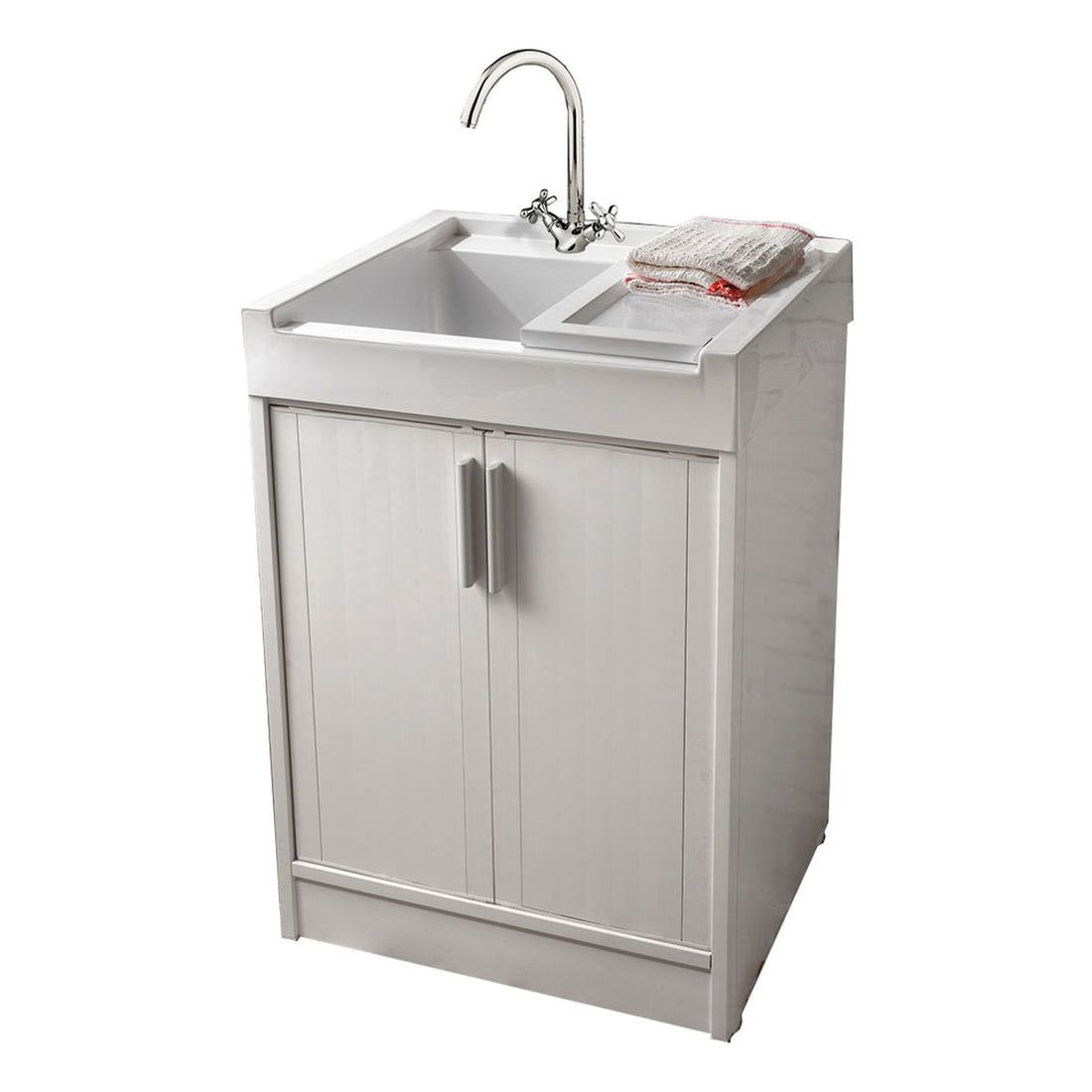 WASH UNIT UP W60 D50 H84 CM RESIN WHITE