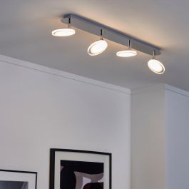 LOOB METAL CHROME LED SPOTLIGHT 4X5W WARM LIGHT