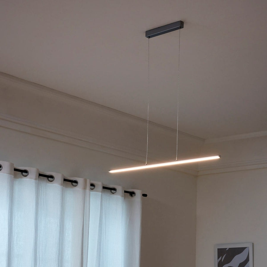 Bricocenter CHANDELIER FONDA ALUMINIUM CHROME 90 CMLED 20W WARM LIGHT