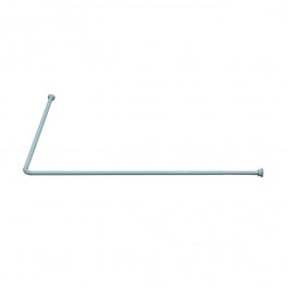 SHOWER CURTAIN ROD 2-SIDED L 80X110-190 CM WHITE