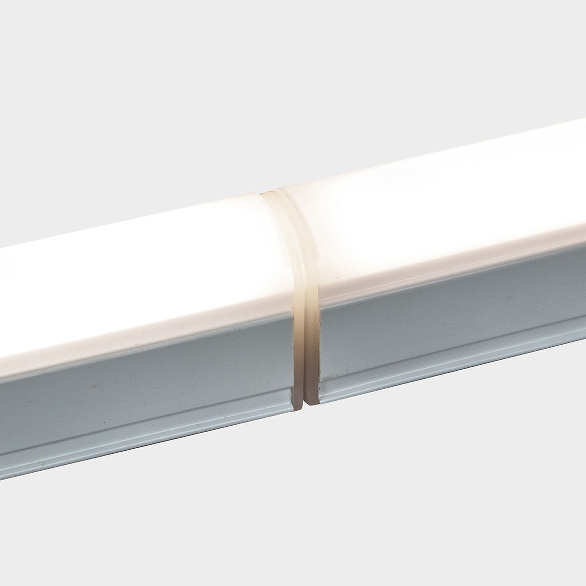 Under-cabinet batten light, white aluminium, 30 cm, LED 4W 380lm CCT