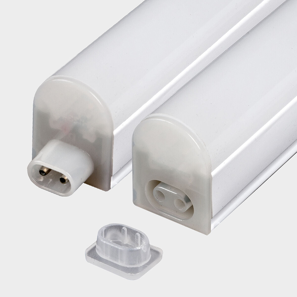 Under-cabinet batten light, white aluminium, 87 cm, LED 10W 950lm CCT