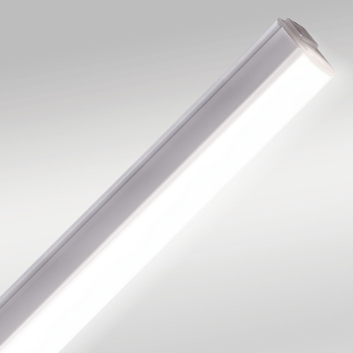 Under-cabinet batten light, white aluminium, 87 cm, LED 10W 950lm CCT