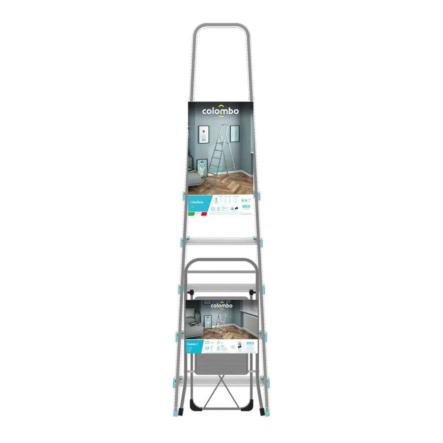 Bricocenter DRAGONFLY LADDER 6 STEPS AND STABILO STOOL 2 STEPS